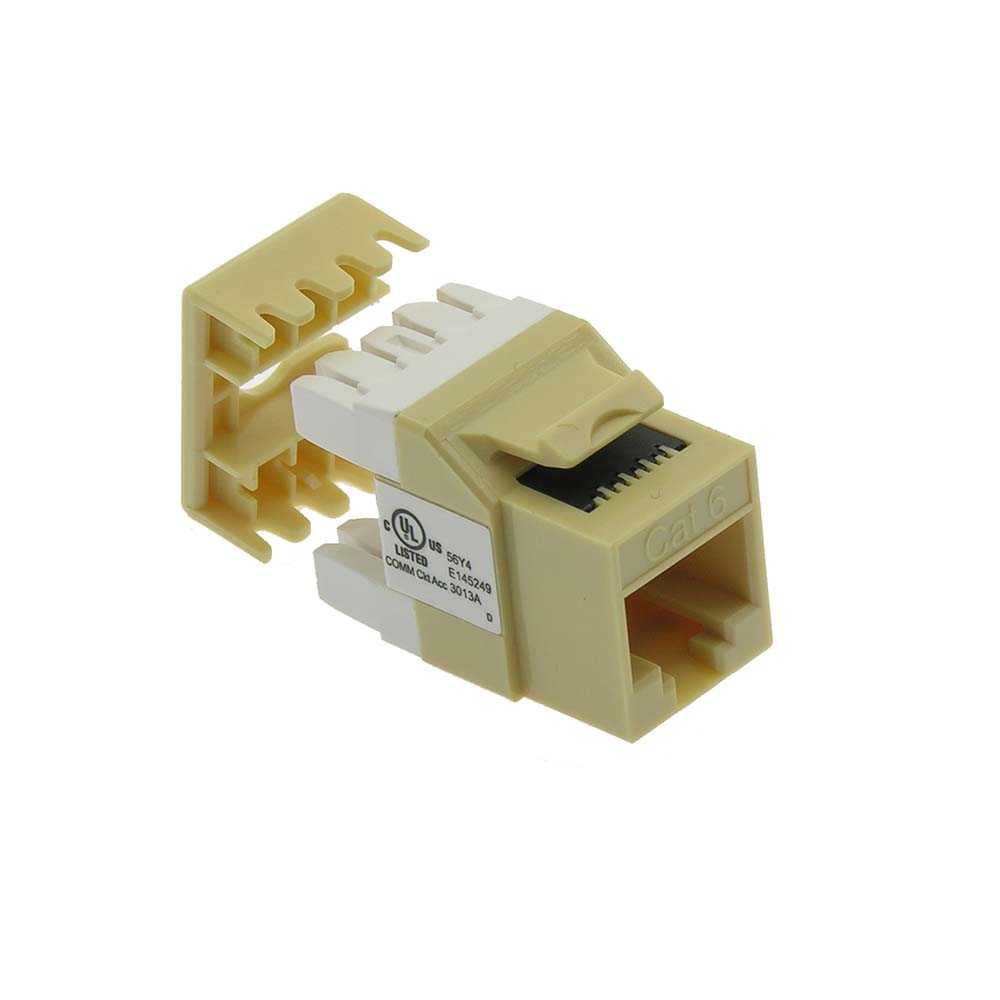 CAT6 RJ45 110 Type 180° Keystone Jack CAT6 RJ45 110 Type 180° Keystone Jack